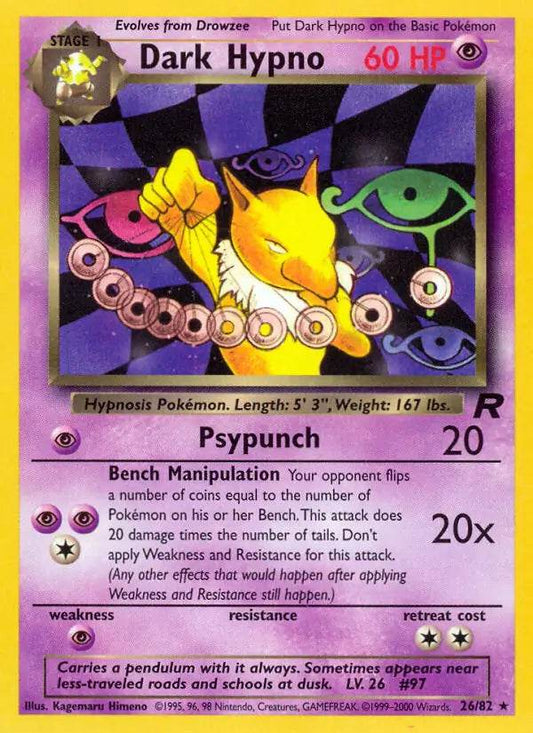 Dark Hypno 26/82 Non-Holo Rare - MissingNo.