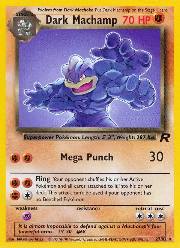 Dark Machamp 27/82 Non-Holo Rare - MissingNo.
