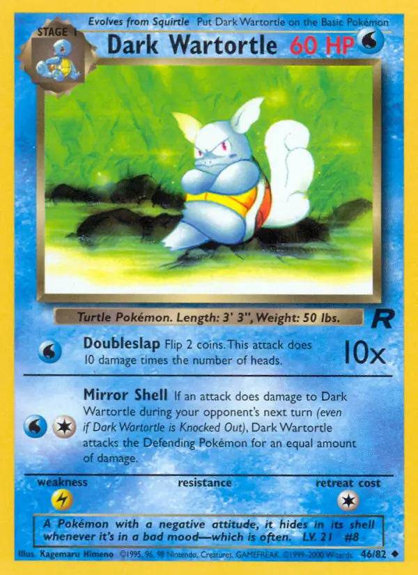 Dark Wartortle 46/82 Uncommon - MissingNo.