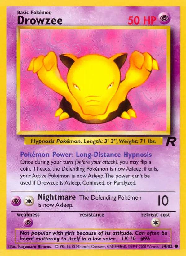 Drowzee 54/82 Common - MissingNo.