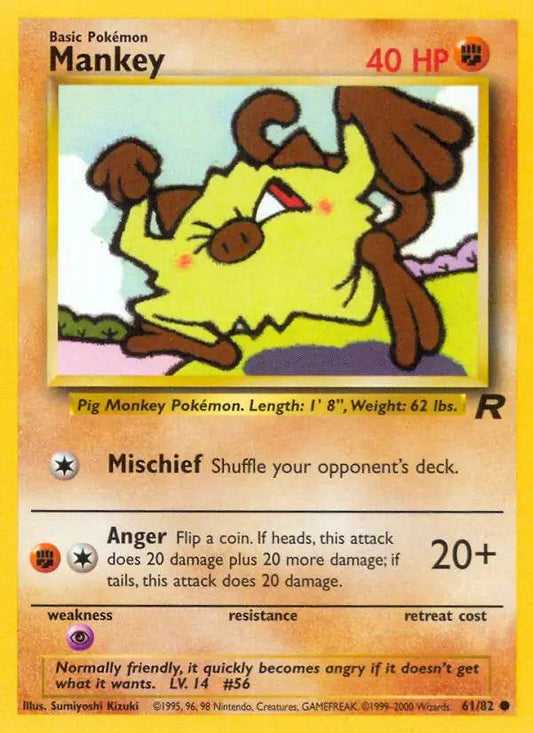 Mankey 61/82 Common - MissingNo.
