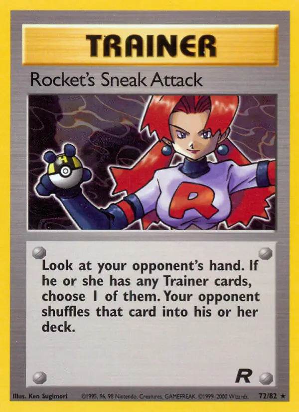 Rocket's Sneak Attack 72/82 Non-Holo Rare - MissingNo.
