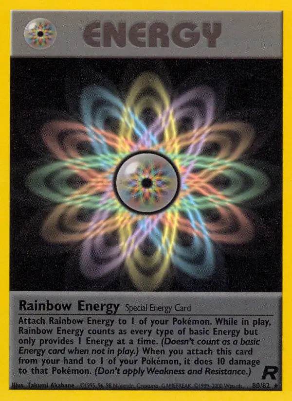 Rainbow Energy 80/82 Non-Holo Rare - MissingNo.