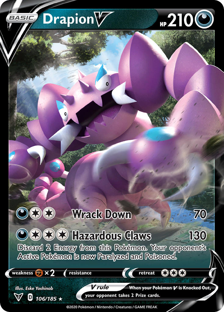 Drapion V 106/185 Holo Rare V