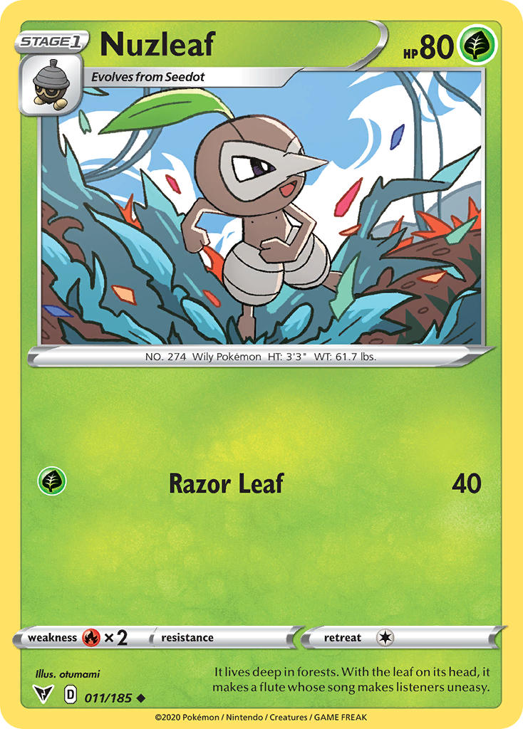 Nuzleaf 011/185 Reverse Uncommon - MissingNo.