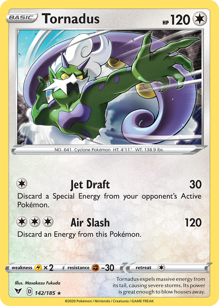 Tornadus 142/185 Holo Rare