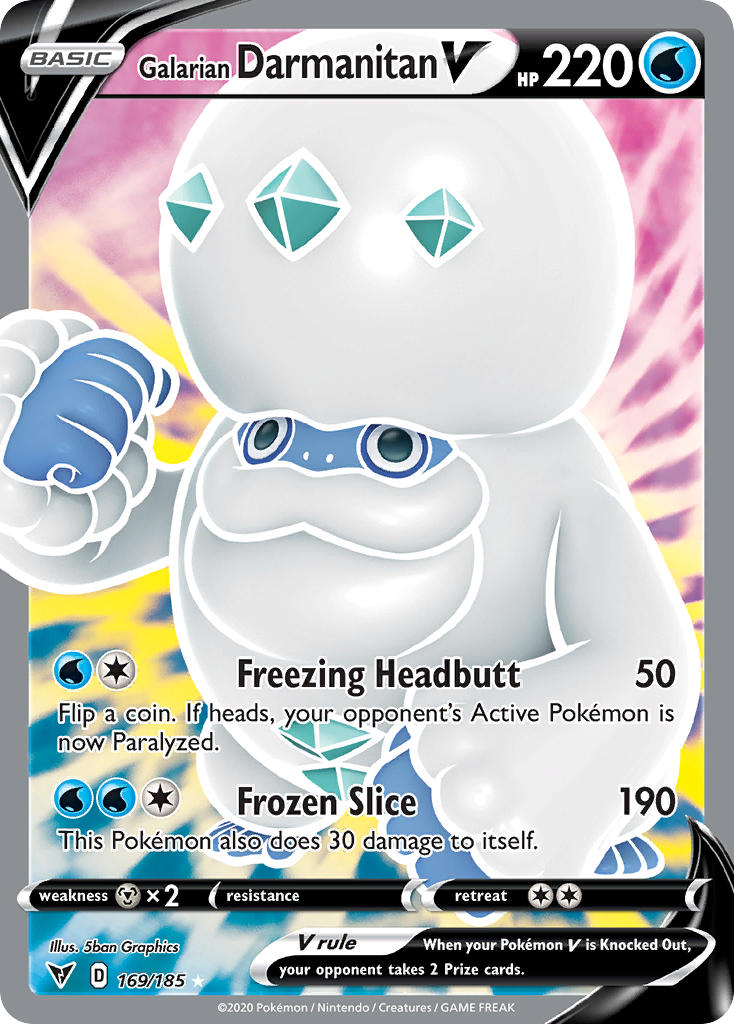 Galarian Darmanitan V 169/185 Holo Ultra Rare V