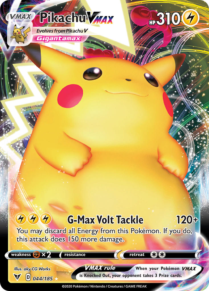 Pikachu VMAX 044/185 Holo Rare VMAX - MissingNo.