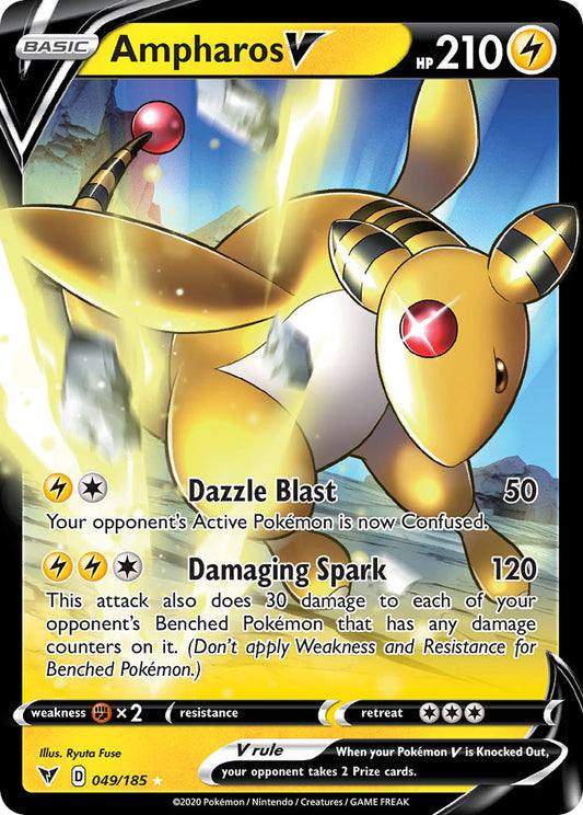 Ampharos V 049/185 Holo Rare V - MissingNo.