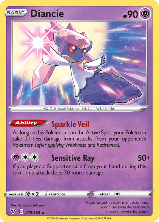 Diancie 79/185 Reverse Rare