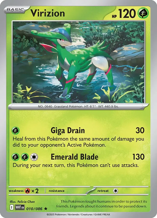 Virizion 10/86 Reverse Rare