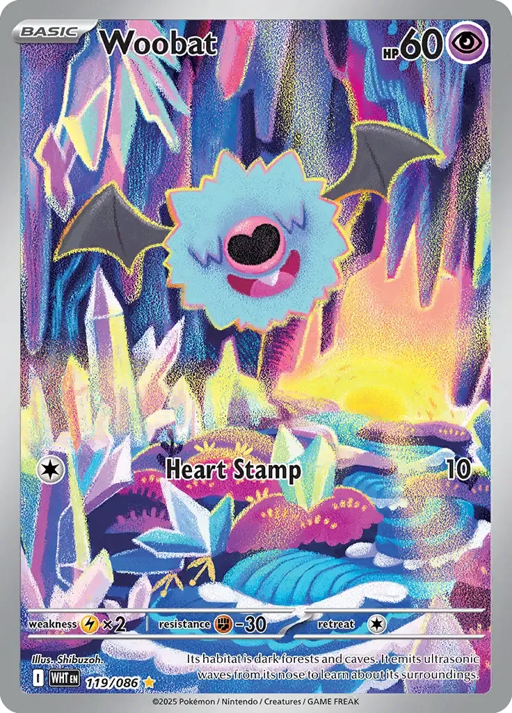 Woobat 119/86 Illustration Rare