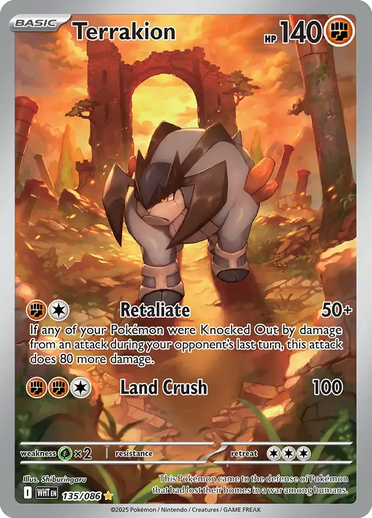 Terrakion 135/86 Illustration Rare