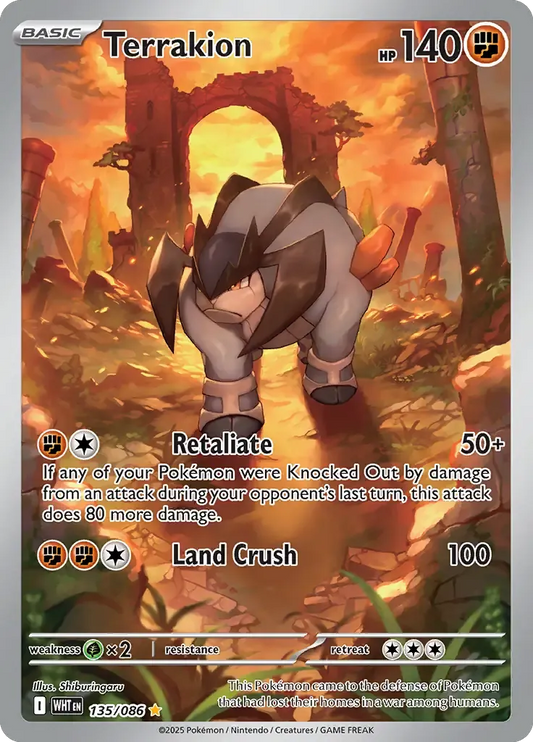 Terrakion 135/86 Illustration Rare