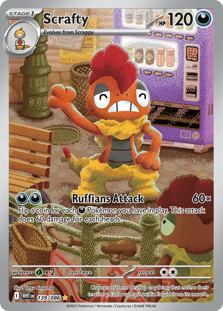 Scrafty 139/86 Illustration Rare
