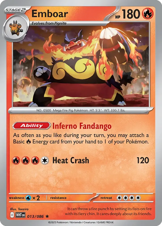 Emboar 13/86 Poké Ball Holo Rare