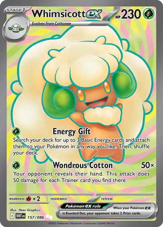 Whimsicott ex 157/86 Ultra Rare ex