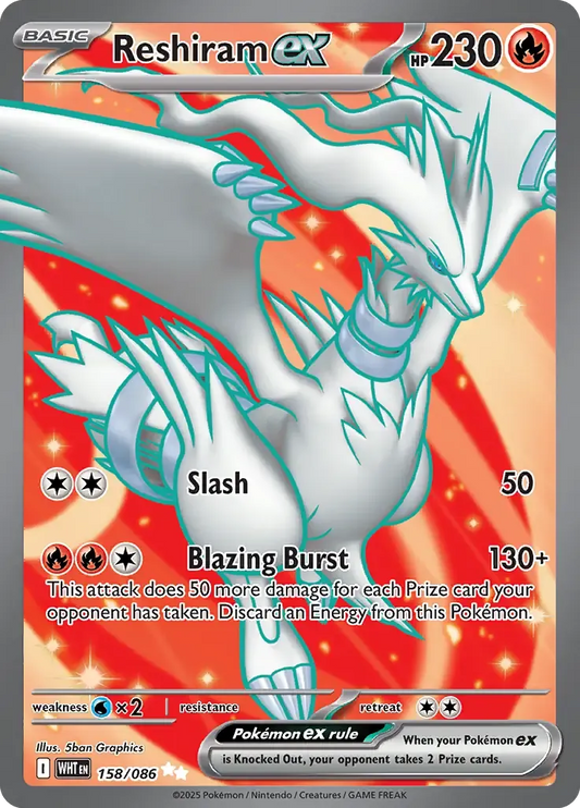 Reshiram ex 158/86 Ultra Rare ex