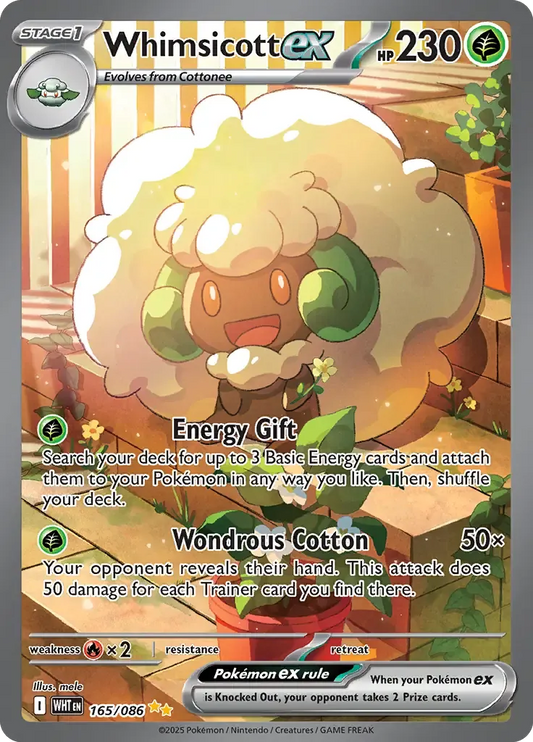 Whimsicott ex 165/86 Special Illustration Rare ex