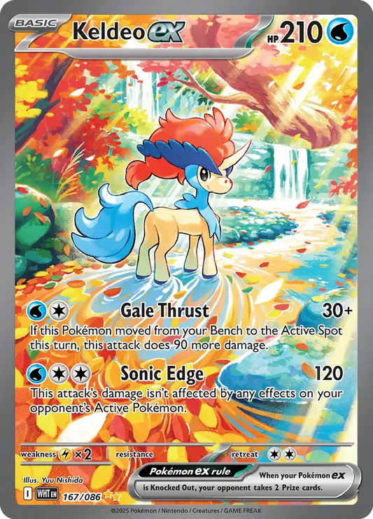 Keldeo ex 167/86 Special Illustration Rare ex