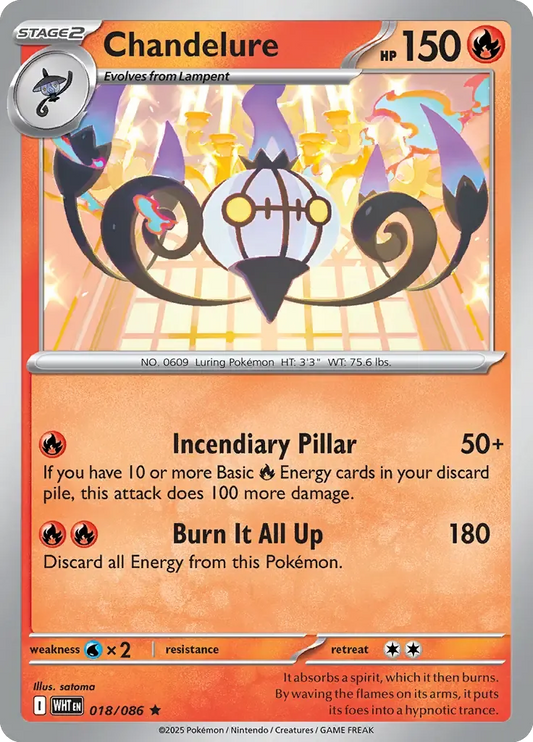 Chandelure 18/86 Poké Ball Holo Rare