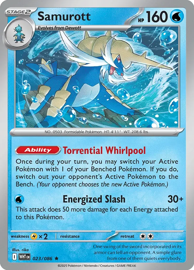 Samurott 23/86 Holo Rare