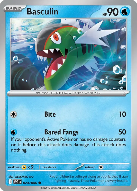 Basculin 24/86 Poké Ball Holo Common