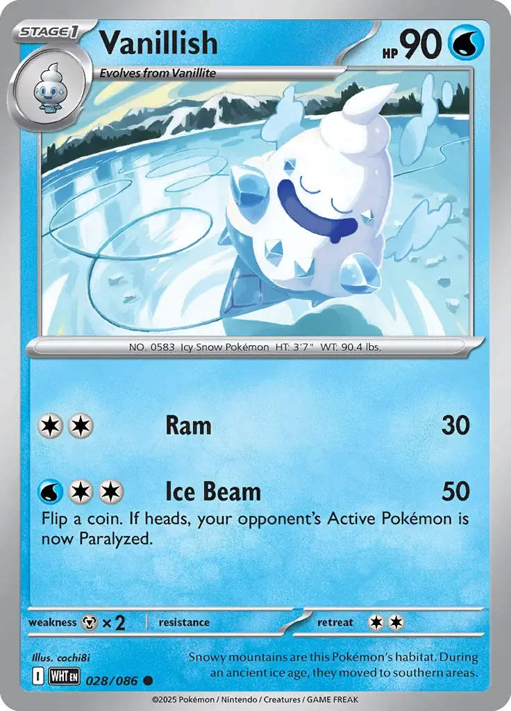 Vanillish 28/86 Master Ball Holo Common
