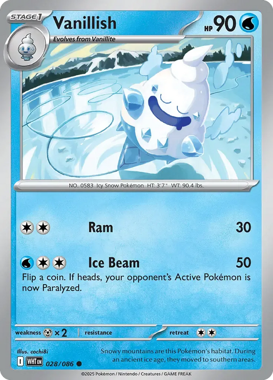 Vanillish 28/86 Poké Ball Holo Common