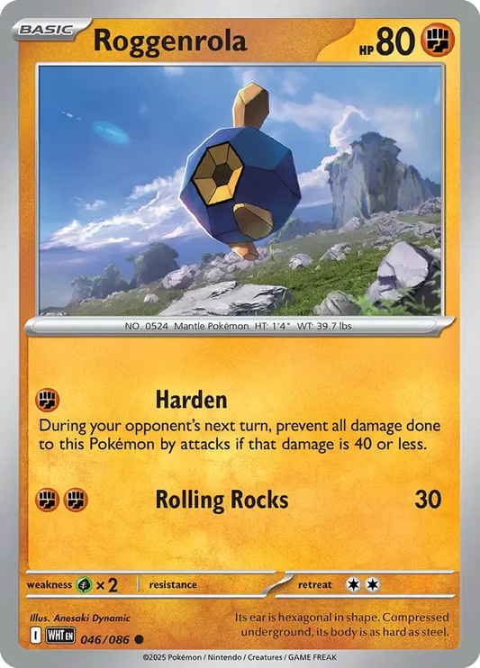 Roggenrola 46/86 Poké Ball Holo Common