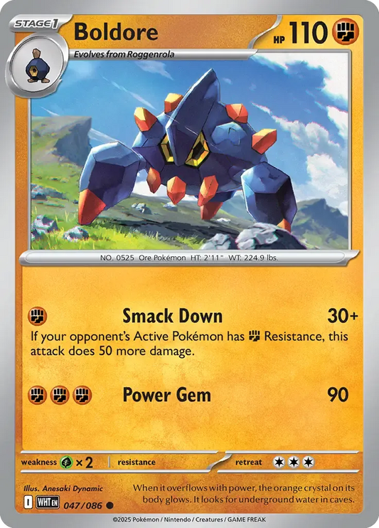 Boldore 47/86 Poké Ball Holo Common