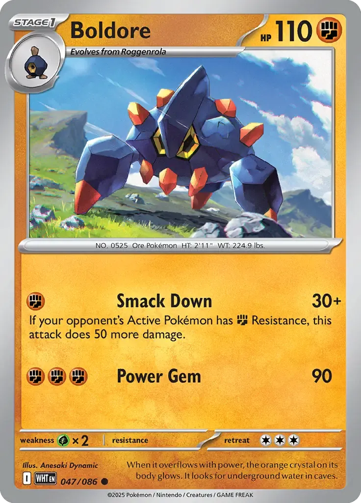 Boldore 47/86 Master Ball Holo Common