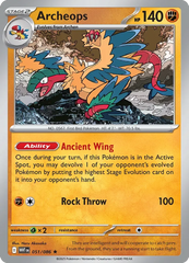 Archeops 051/086 Master Ball Holo Rare