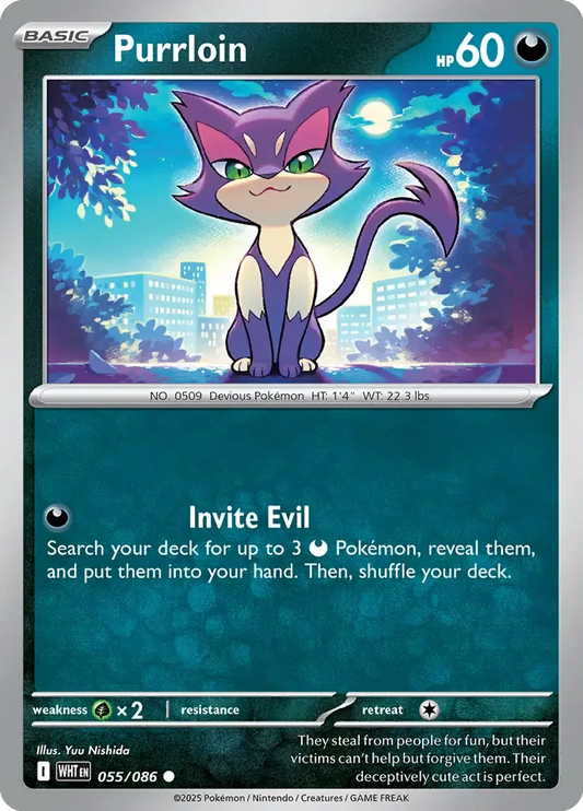 Purrloin 55/86 Poké Ball Holo Common