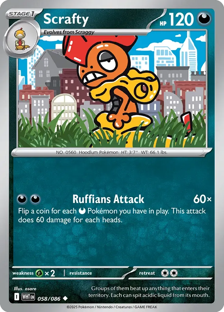 Scrafty 58/86 Reverse Uncommon