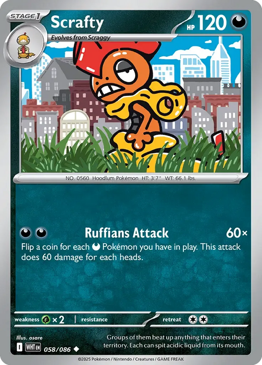 Scrafty 58/86 Reverse Uncommon
