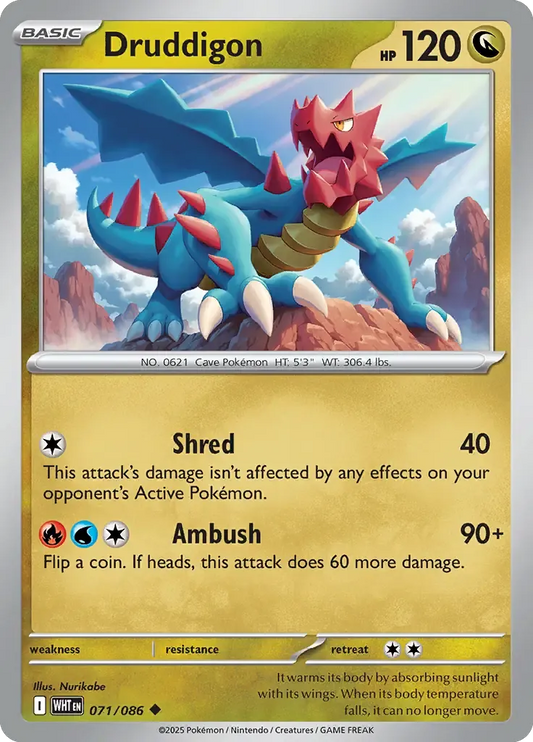 Druddigon 71/86 Poké Ball Holo Uncommon