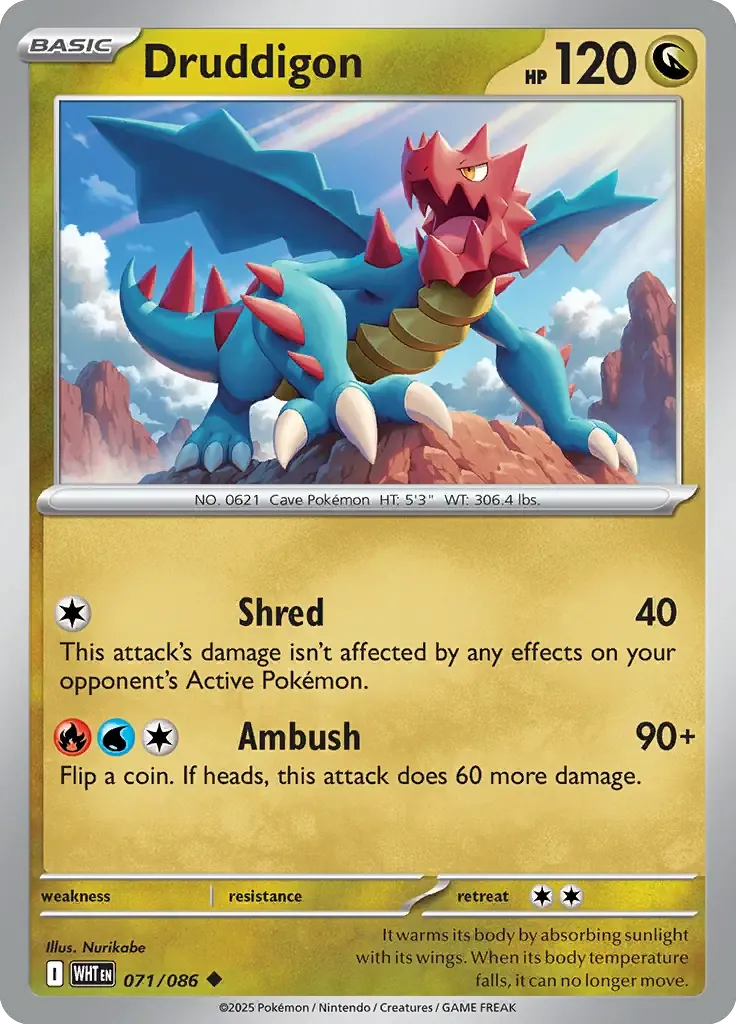 Druddigon 71/86 Reverse Uncommon