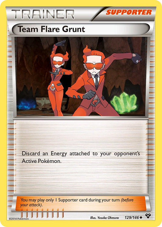 Team Flare Grunt 129/146 Reverse Uncommon - MissingNo.