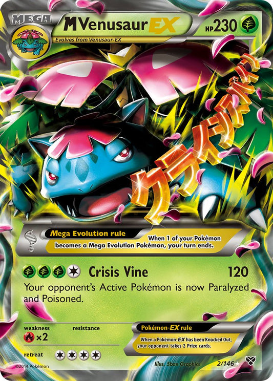M Venusaur EX 2/146 Holo Rare Mega EX - MissingNo.