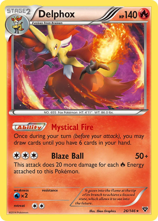 Delphox 26/146 Reverse Rare - MissingNo.