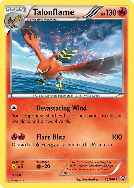 Talonflame 28/146 Reverse Rare - MissingNo.
