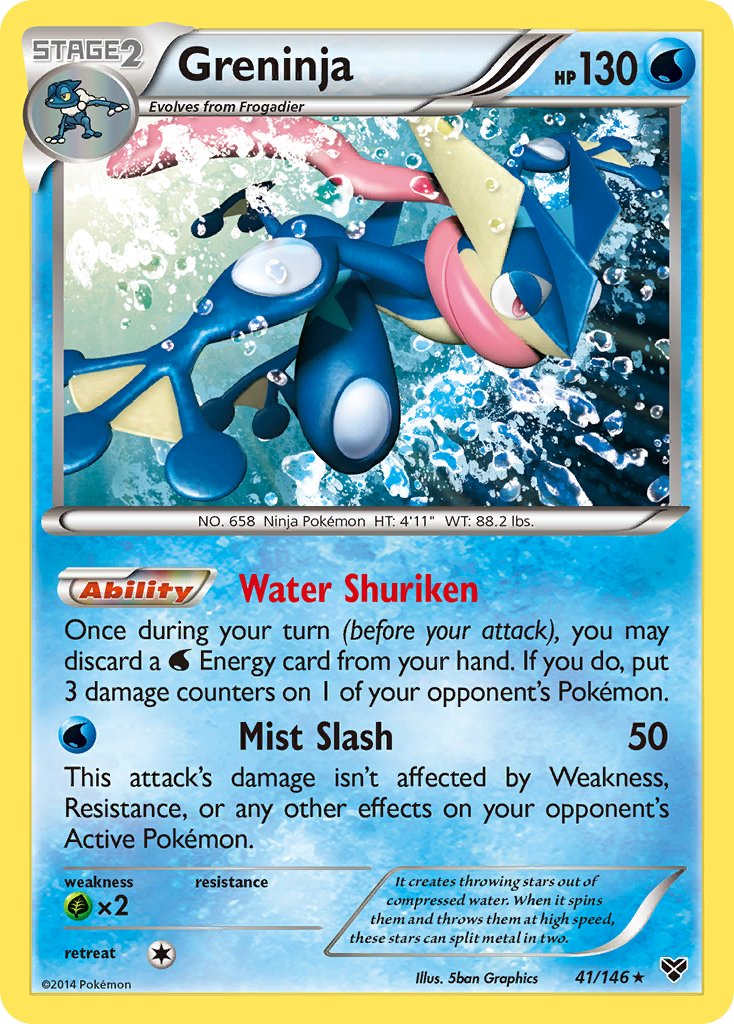Greninja 41/146 Cosmos Holo Ancient Origins Two Pack Blisters Exclusive - MissingNo.