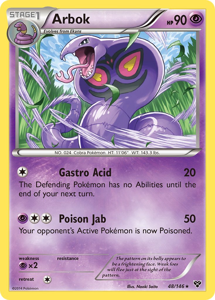 Arbok 48/146 Reverse Rare - MissingNo.