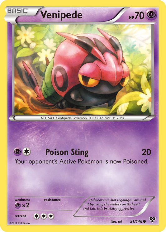 Venipede 51/146 Reverse Common - MissingNo.