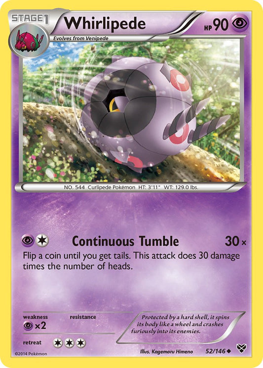 Whirlipede 52/146 Reverse Uncommon - MissingNo.