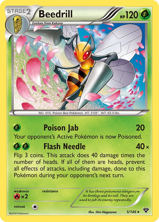Beedrill 5/146 Reverse Rare - MissingNo.