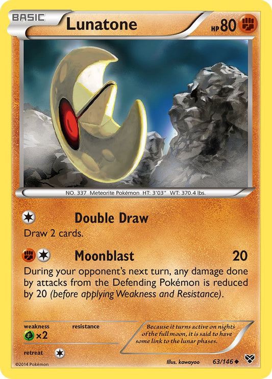 Lunatone 63/146 Reverse Uncommon - MissingNo.