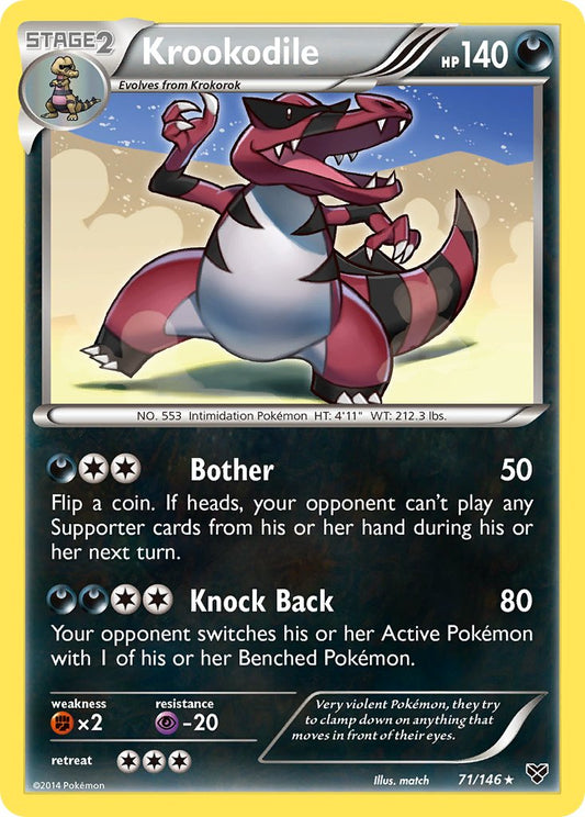 Krookodile 71/146 Non-Holo Rare - MissingNo.
