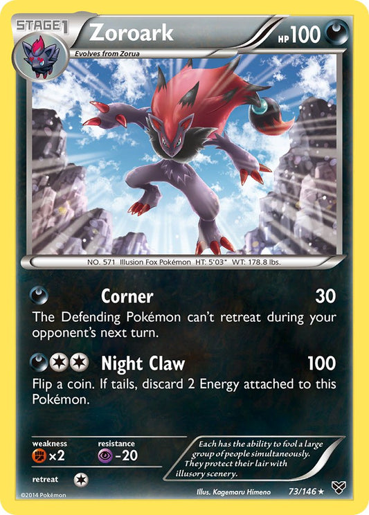 Zoroark 73/146 Reverse Rare - MissingNo.